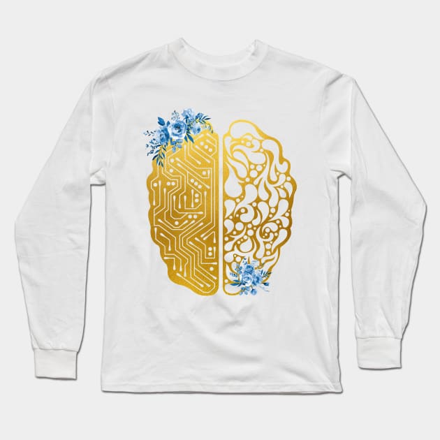 Artificial intelligence Long Sleeve T-Shirt by erzebeth